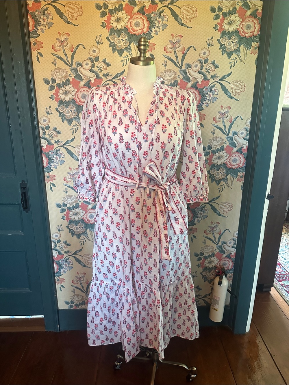 Pink City Prints Floral Cotton Dress